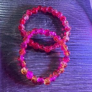 Bestie glass bracelet set $20.00